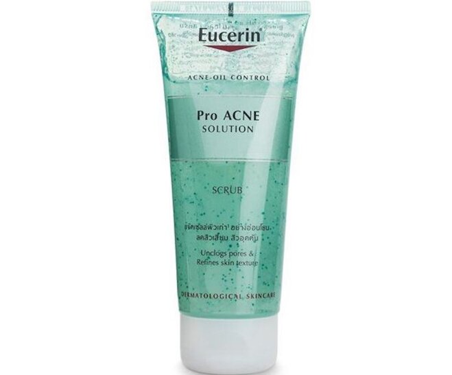 Tẩy tế bào chết Eucerin giúp loại bỏ những tế bào da cũ, bong tróc và cằn cỗi.