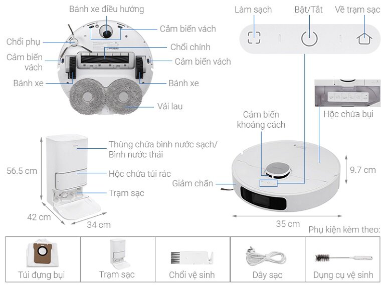 Robot hút bụi lau nhà Dreame L10 Ultra