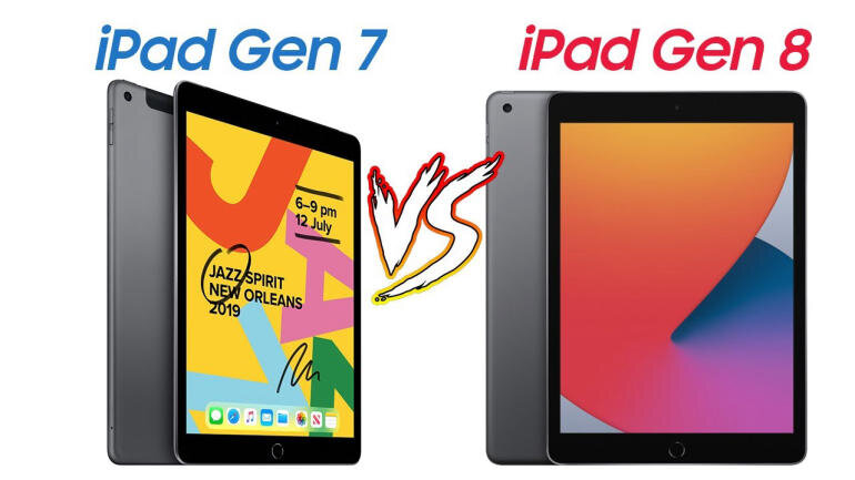 Đánh giá thiết kế của máy tính bảng iPad Gen 8 và iPad Gen 7