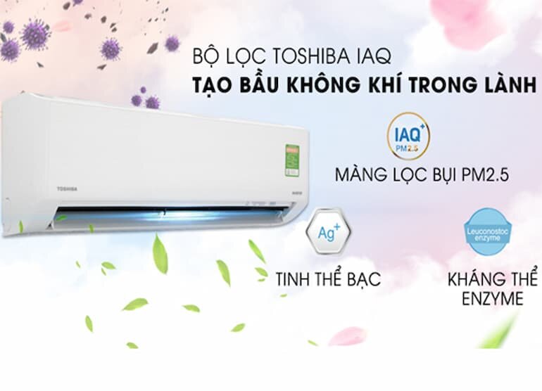 Công nghệ khử mùi diệt khuẩn IAQ trên điều hòa Toshiba RAS-H18U2KSG-V