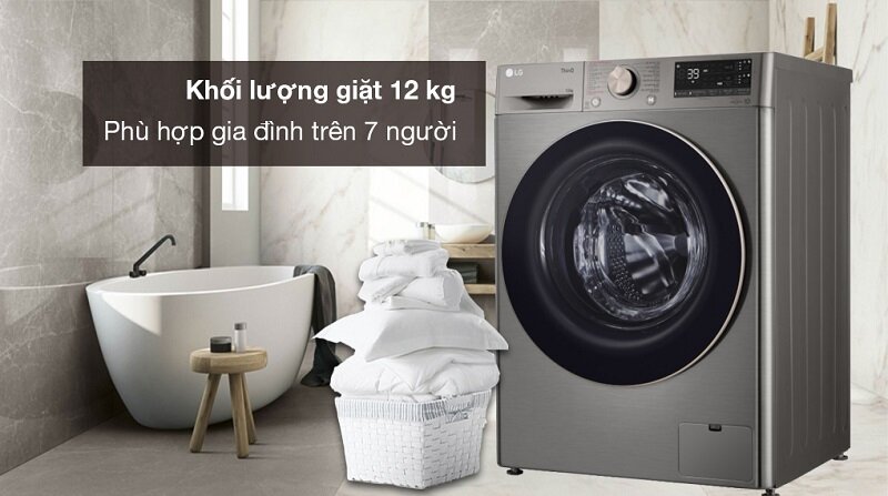 Hướng dẫn sử dụng máy giặt LG FV1412S3PA đúng cách để bền lâu