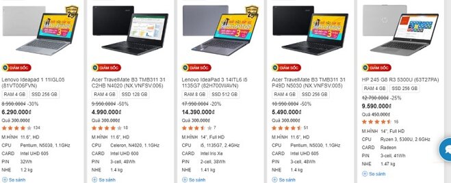 laptop sinh viên giảm giá