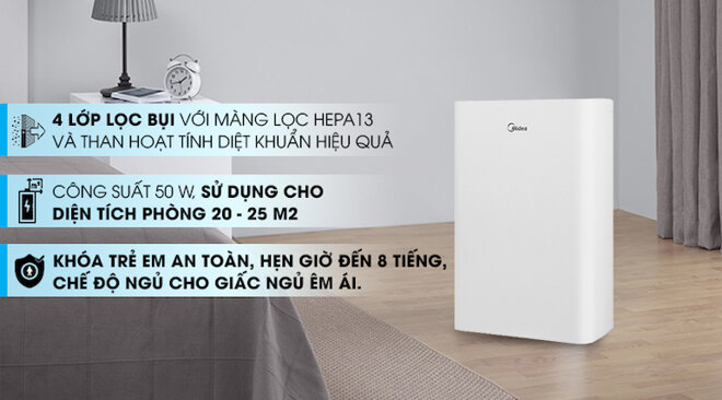 Máy lọc không khí Midea KJ20FE-BD