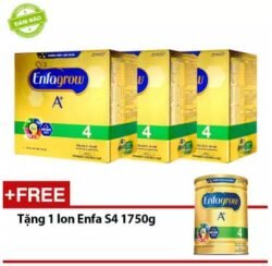 Bộ 3 hộp sữa bột Enfagrow A+ 4 2.2kg - Tặng 1 lon Enfagrow A+ 4 1.75kg