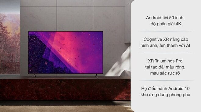 Android Tivi Sony 4K 85 inch XR-85X95J sở hữu nhiều công nghệ cao cấp từ nhãn hàng Sony