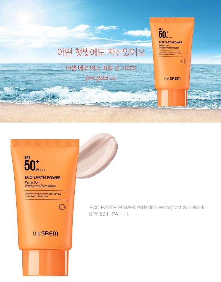 The Saem Eco Earth Power Perfection Waterproof Sun Block 