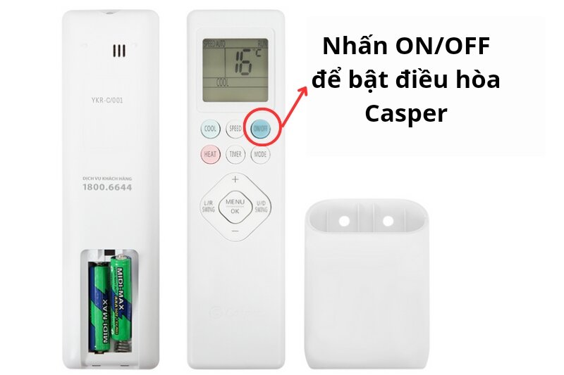 How to turn on Casper air conditioner from A to Z, can be used even without a remote control