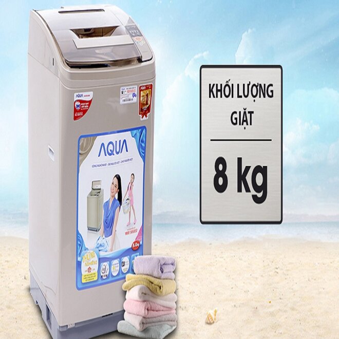 máy giặt aqua 8kg cửa trên