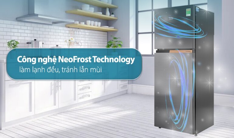 Giúp thức ăn không bị lẫn các mùi nhờ có các ngăn chuyên dụng và công nghệ NeoFrost Technology