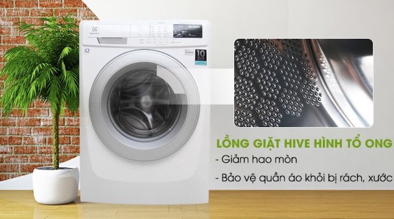 Lồng giặt được thiết kế theo công nghệ Hive hình tổ ong