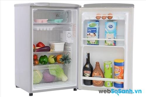 Gia đình 2-3 người nên chọn các tủ lạnh có dung tích dưới 125 lít