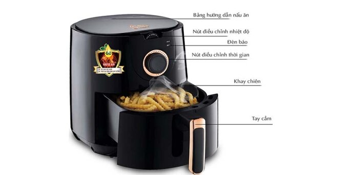 nồi chiên không dầu COMET CM6836