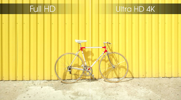 Hình ảnh sắc nét gấp 4 lần nhờ công nghệ Ultra HD 4k