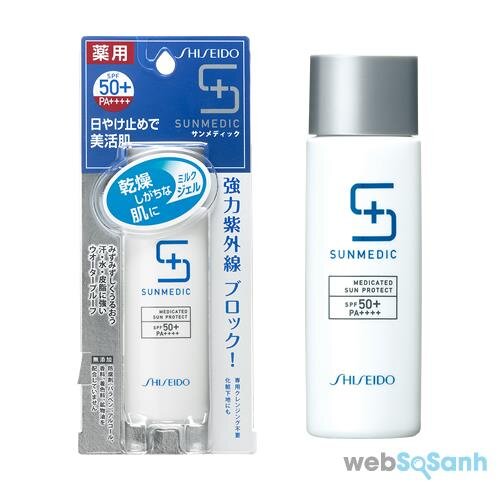 kem chống nắng shiseido Sunmedic SPF50 PA++++