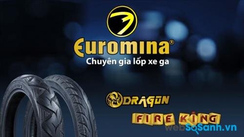 Mua lốp xe máy không săm hãng nào tốt nhất: lốp không săm Euromina 