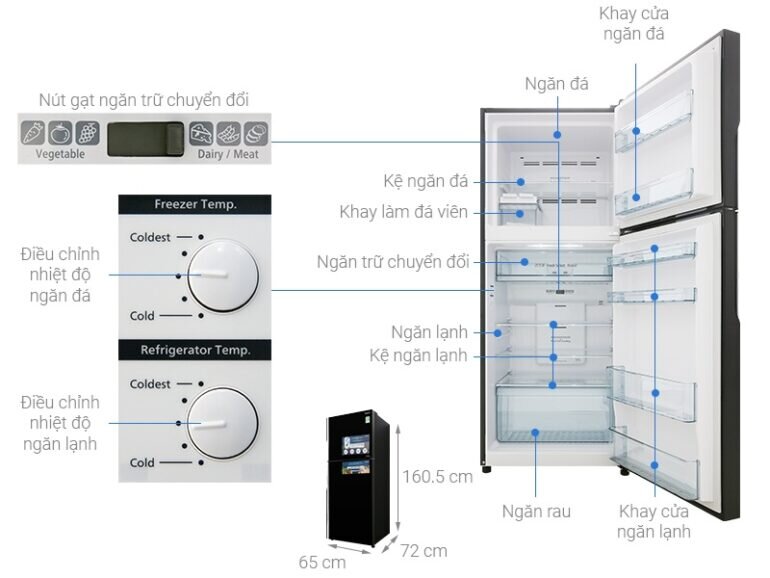 Giá tủ lạnh Hitachi FG450PGV8 (GBW) - 339L bao nhiêu tiền?