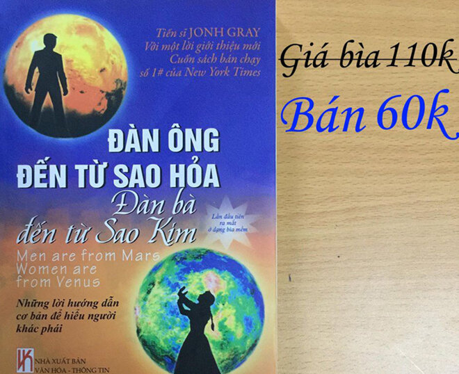 Đàn ông đến từ sao Hỏa – Đàn bà đến từ sao Kim - Giá rẻ nhất 40.000 vnđ