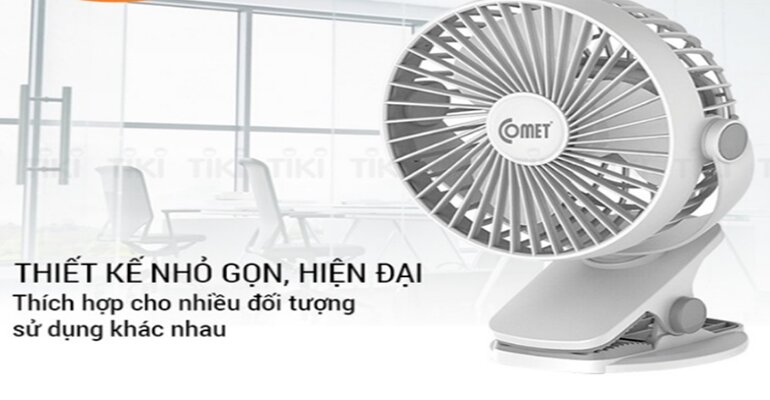 Quạt Comet CRF0705 trang bị 3 cấp độ gió Quạt tích điện Comet