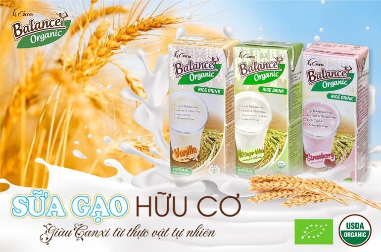 Sữa gạo organic Thái Lan