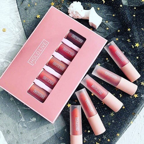 Bao bì, thiết kế của son kem Holdlive Light Matte Lip Glaze Suit