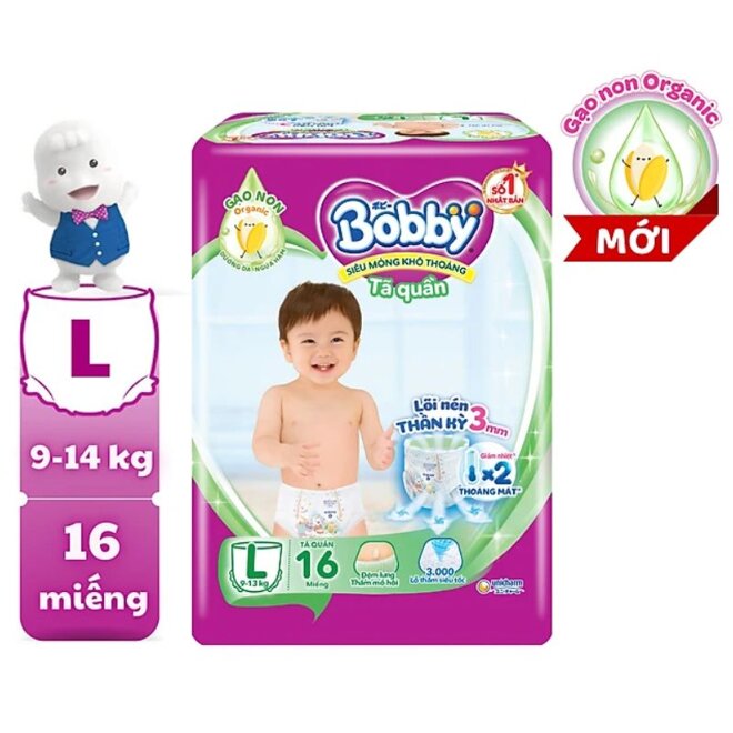 Bỉm tốt giá rẻ nhất Bobby