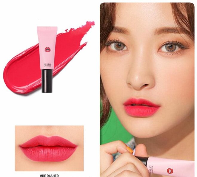 Son môi 3CE chính hãng Liquid Lip Color - Giá tham khảo khoảng 280.000 vnđ - 360.000 vnđ/tuýp 8g