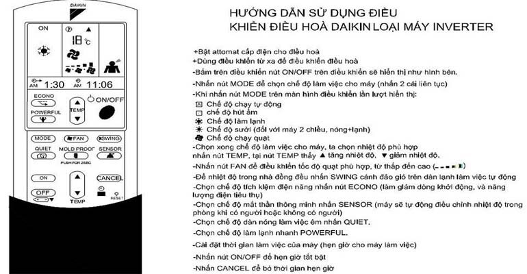 huong dan su dung dieu hoa daikin 2 chieu