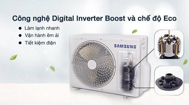 điều hòa Samsung 9000BTU 1 chiều Inverter AR10BYAAAWKNSV