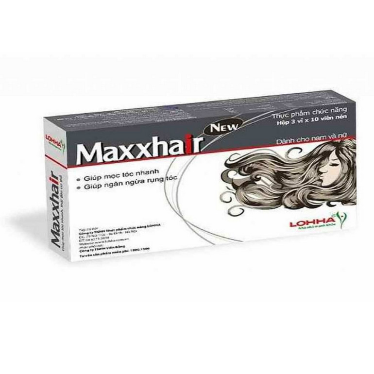 Viên uống Maxxhair hỗ trợ mọc tóc, giảm rụng tóc