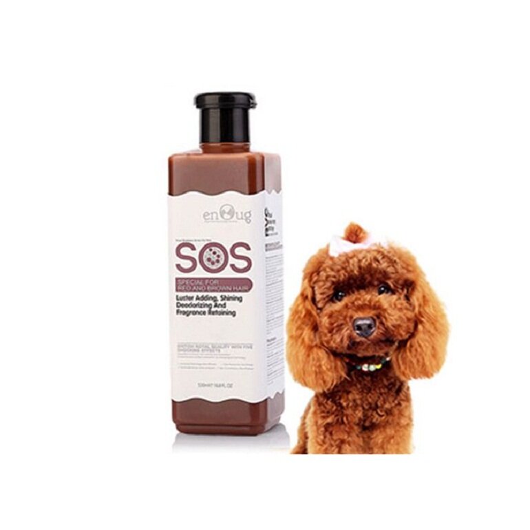 Sữa tắm SOS màu nâu cho chó poodle nâu đỏ