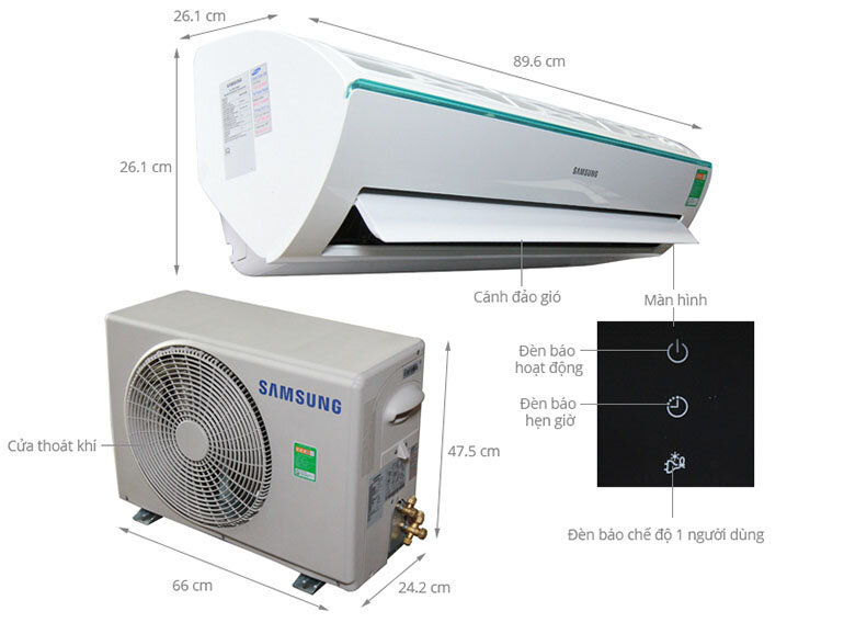 Điều hòa Samsung 1.5 HP AR12KCFSSURNSV