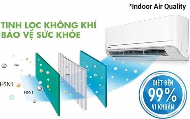 Khả năng lọc không khí ấn tượng, cuốn hút