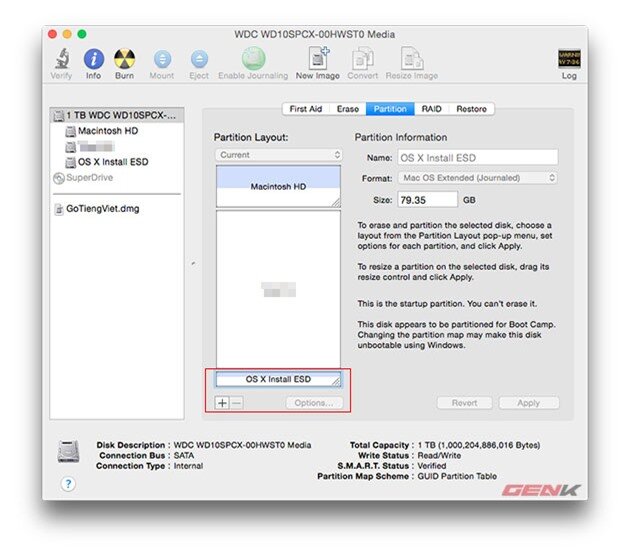 Hướng dẫn cài đặt OS X Yosemite 10.10 beta trên phân vùng mới