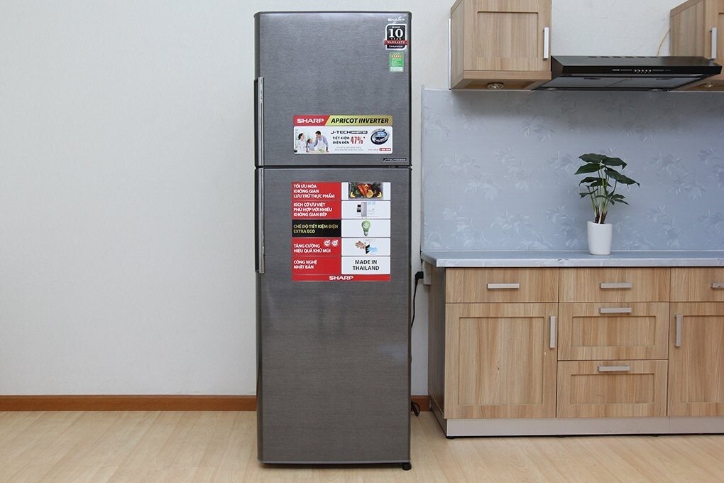 Tủ lạnh Sharp 271 lít SJ-X281E-DS với dung tích sử dụng là 253l 