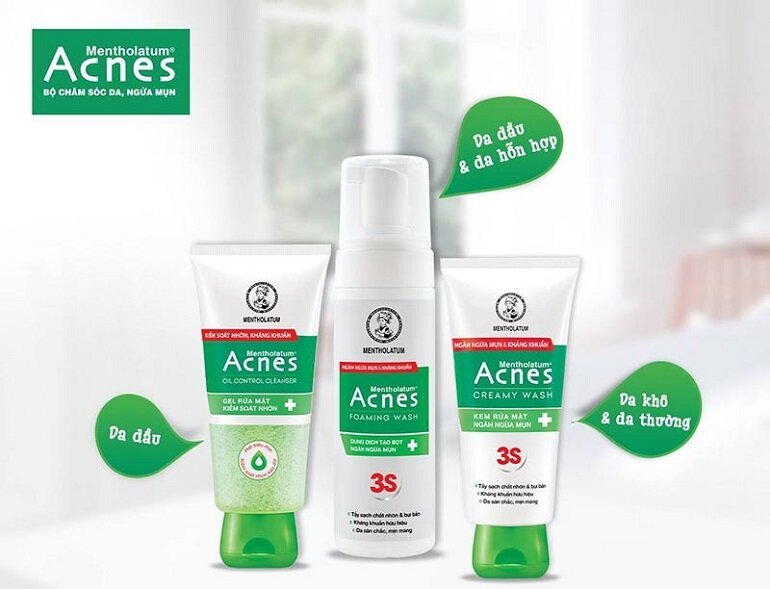 Sữa rửa mặt Acnes đến từ thương hiệu uy tín, có nhiều công dụng với làn da