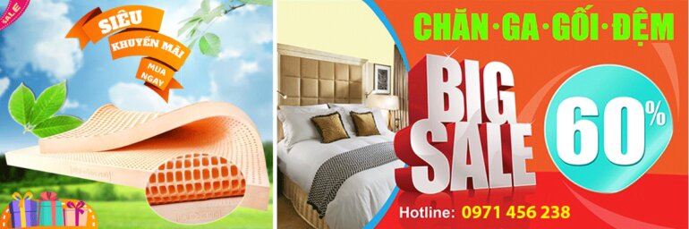 Chăn ga gối đệm Đại Thành sale tới hơn 60%