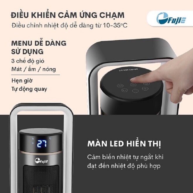 Quạt sưởi gốm Ceramic để sàn FujiE CH-2400