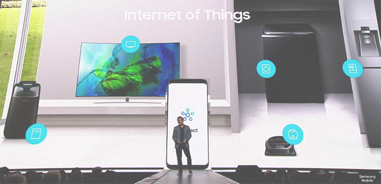 Smart tivi Samsung 2018 tích hợp trợ lý ảo Bixby như trên smartphone