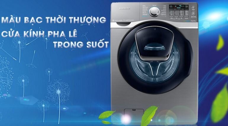 Máy giặt Samsung Add Wash WD17J7825KP/SV được nhập khẩu nguyên chiếc từ Hàn Quốc