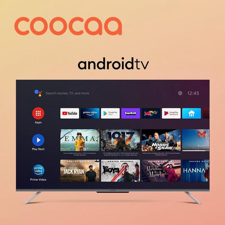 smart tivi Coocaa 65S6G Pro có rất nhiều chương trình và ứng dụng được cài đặt sẵn