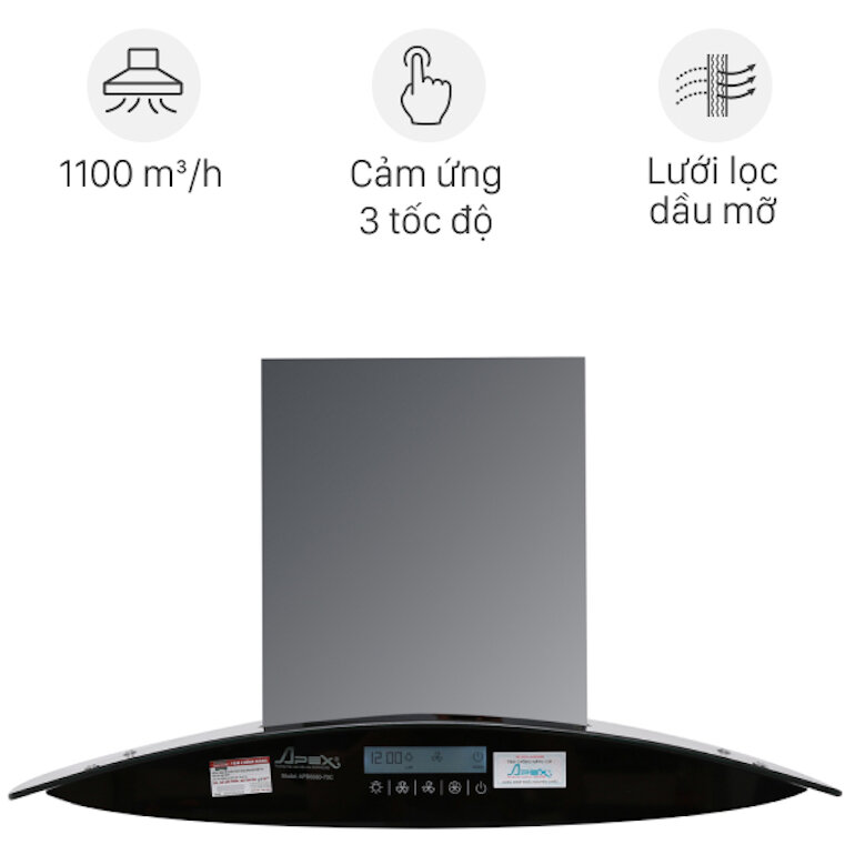 Máy hút mùi APEX APB6601-70C hút mùi hiệu quả