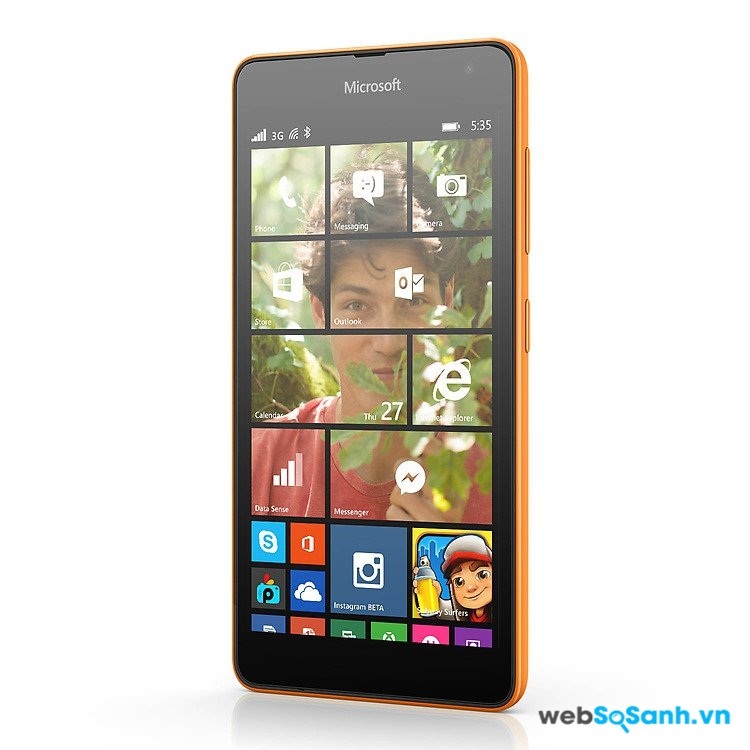 Màn hình Lumia 535. Nguồn Internet