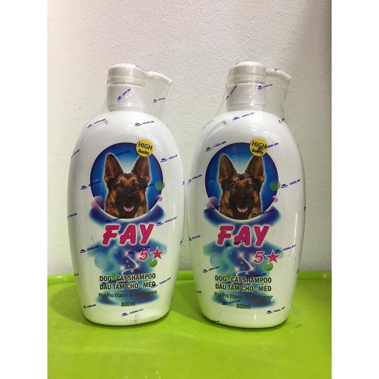 Sữa tắm trị ve rận cho mèo Fay 5 Sao
