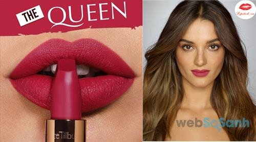 Màu đỏ trầm cực quyến rũ và nổi bật của Charlotte Tilbury The Queen 