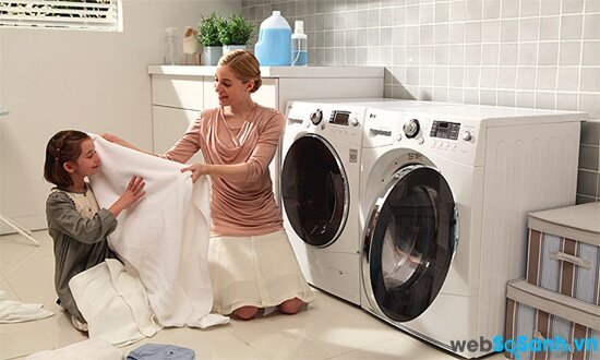 chức năng giặt hơi nước giúp giảm thiểu tối đa chất gây dị ứng trong đồ