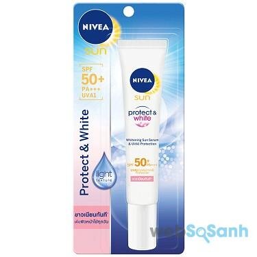 review kem Chống Nắng Và Dưỡng Trắng Da Nivea Sun SPF50 PA+++ 