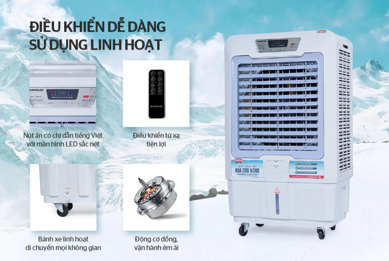 quạt điều hòa sunhouse shd7772