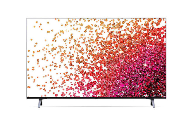 Smart Tivi Nanocell LG 4k 43 inch 43NANO75TPA có trọng lượng nhẹ chỉ khoảng 9.2kg.