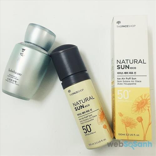 The Face Shop Natural Sun Eco Ice Air Puff Sun SPF50