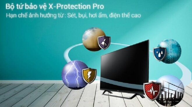 Bộ tứ bảo vệ X-Protection PRO giúp tivi Sony bền bỉ với thời gian. 